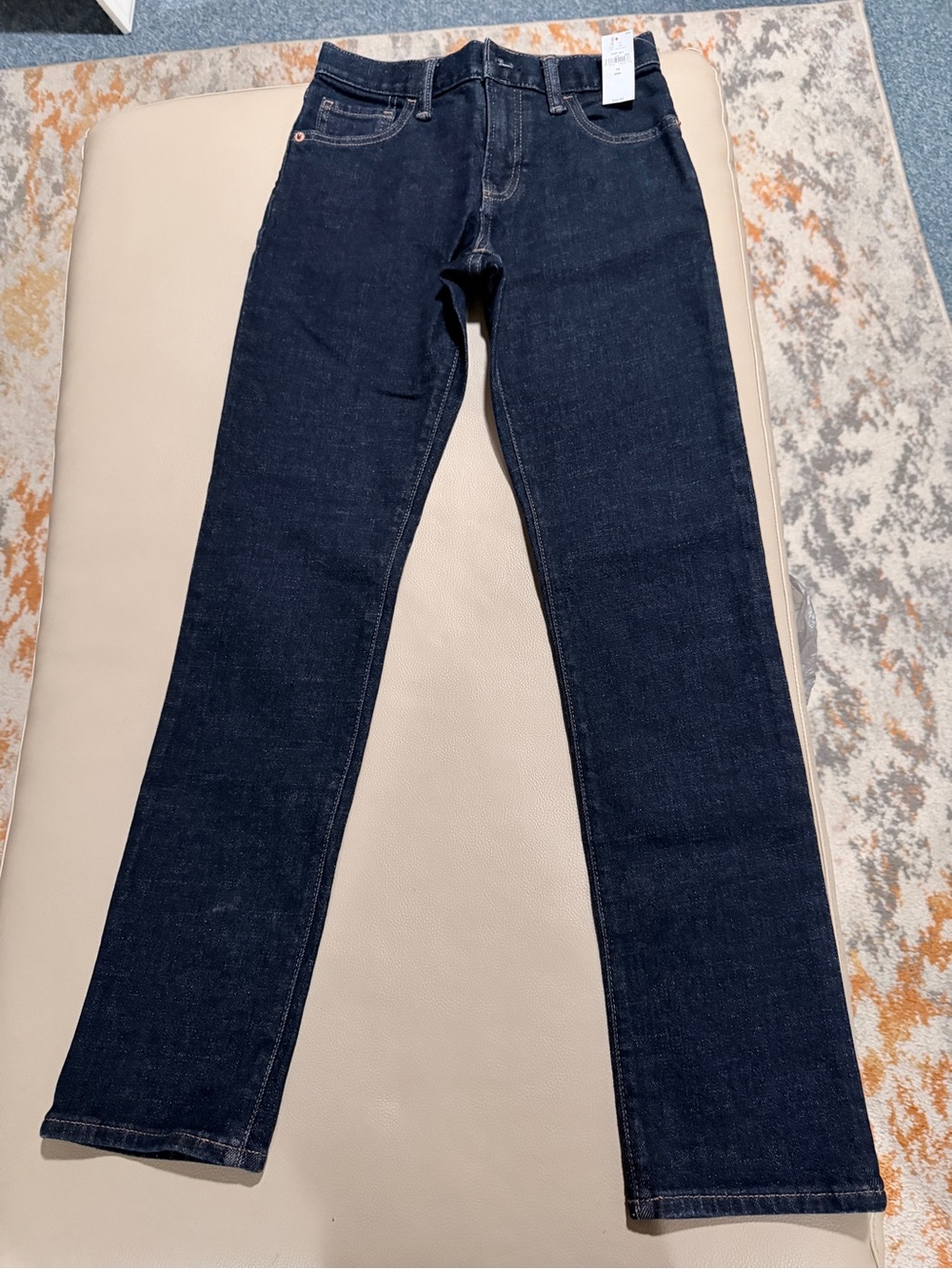 Boy's Dark Indigo Straight-Leg Jeans